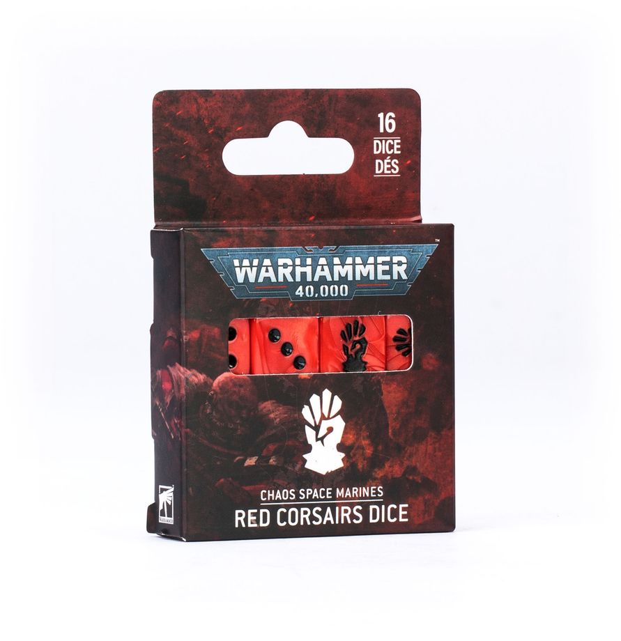 Warhammer 40k: Chaos Space Marines - Red Corsairs Würfel