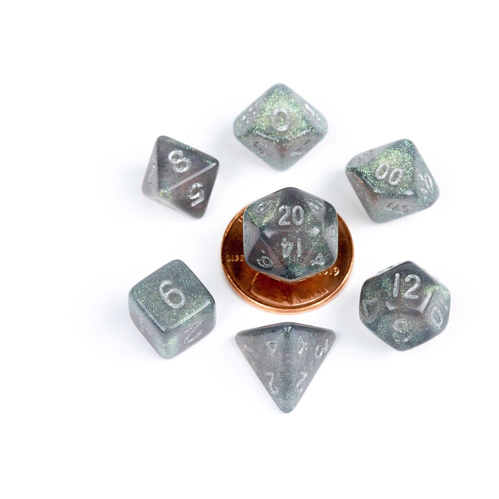 Metallic Dice Games: Mini Polyhedral Dice Set