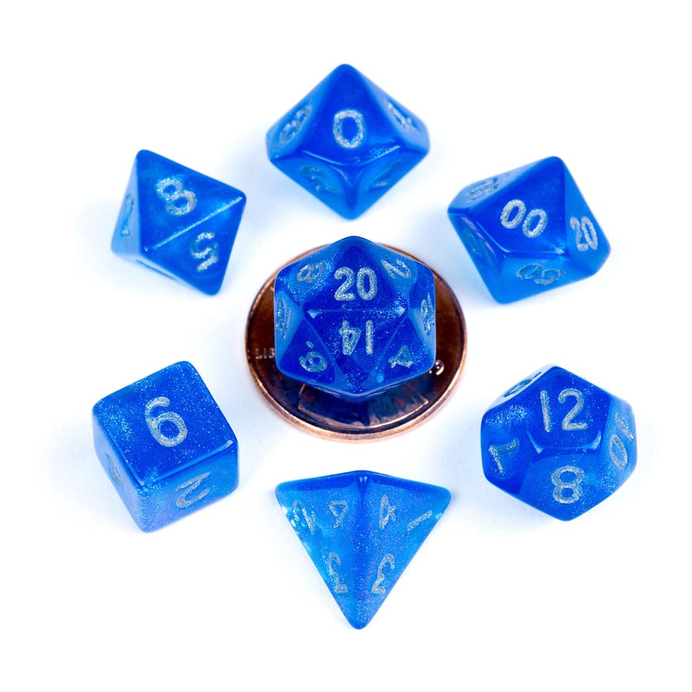 Metallic Dice Games: Mini Polyhedral Dice Set