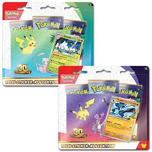 Pokemon: 30th Celebration - Tech Sticker Kollektion (zufällige Auswahl)