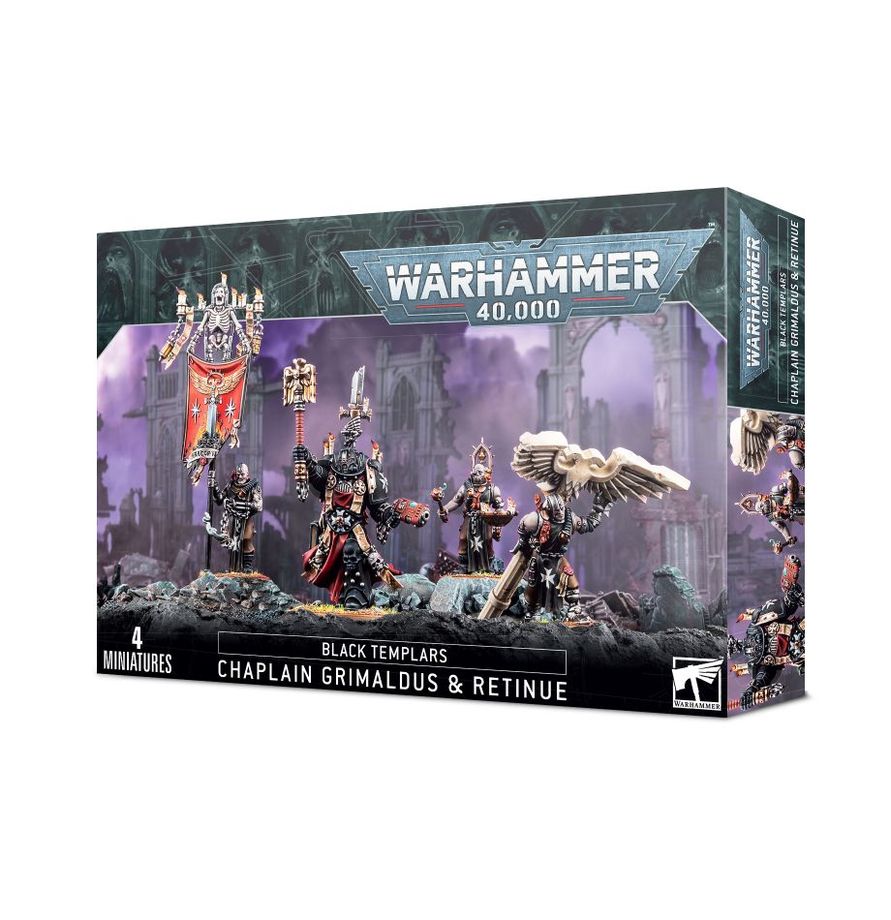Warhammer 40k: Black Templar - Chaplain Grimaldus and Retinue