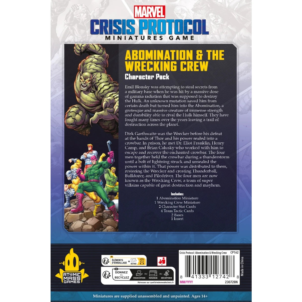 Marvel Crisis Protocol: Abomination & The Wrecking Crew - Character Pack